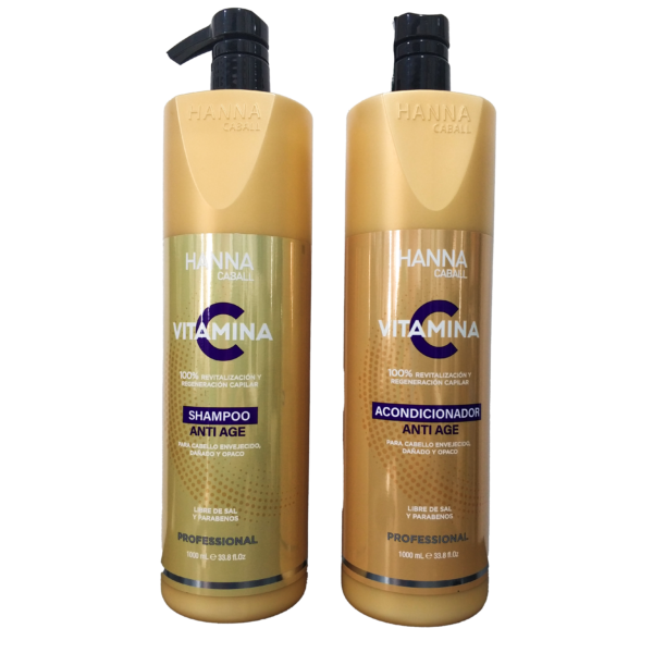 Shampoo y Acondicionador – Hanna Caball – Vitamina C (1 Litro)